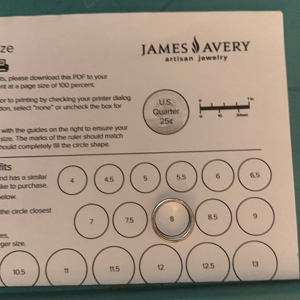 James Avery Silver 'My Love' Ring - Picture 4 of 4